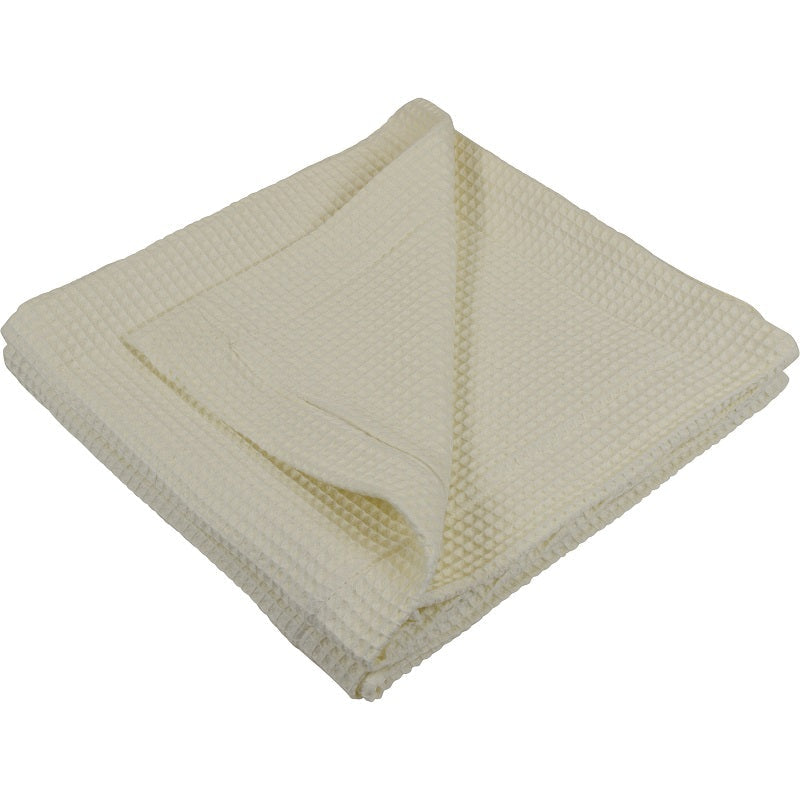 Cream Waffle Cotton Pillow Cover Pair - Image 1