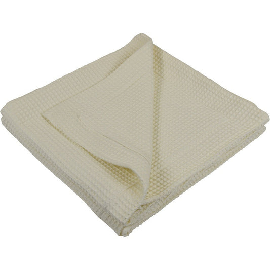 Cream Waffle Cotton Pillow Cover Pair - Image 1