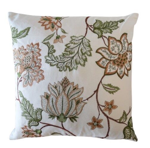 Olive Botanical Decorative Cushion Cover - Image 1