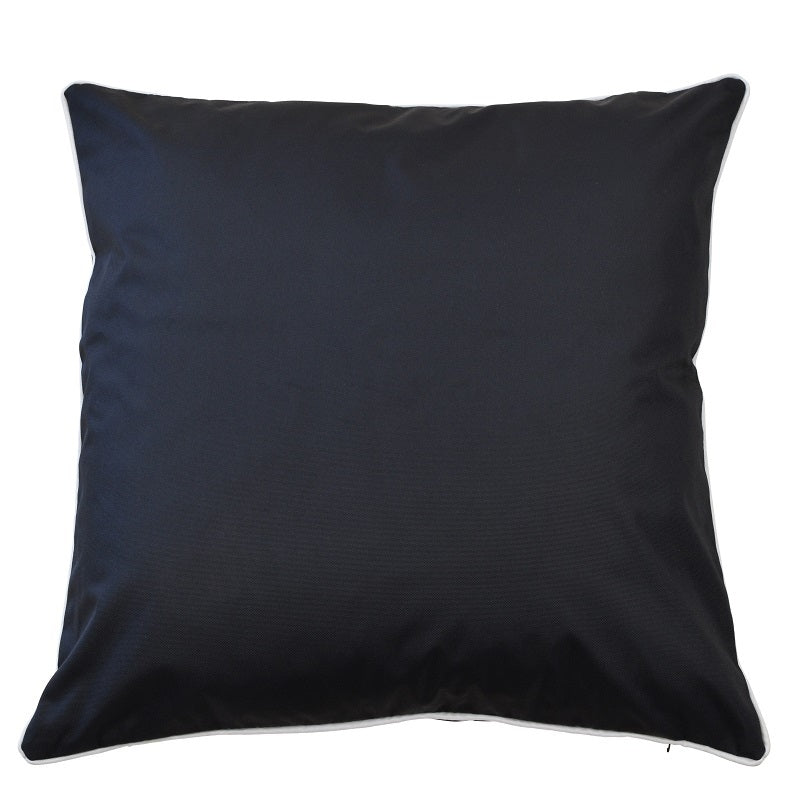 Black Outdoor Cushion Cover 55 x 55 cm - Image 1