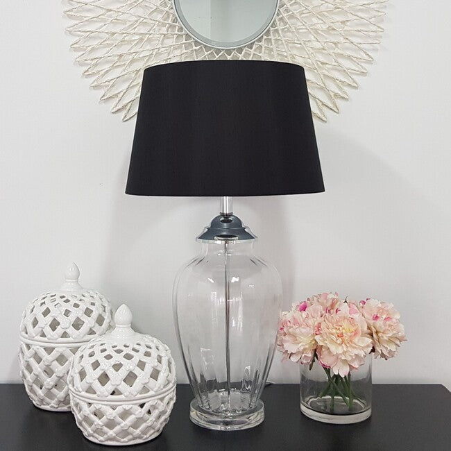 Tall Ceramic Lattice Lidded Jar - Image 1