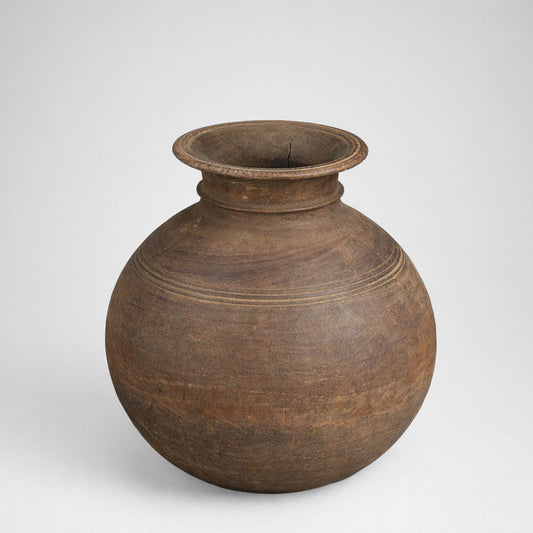 Rustic Reclaimed Wood Decorative Pot - Image 1
