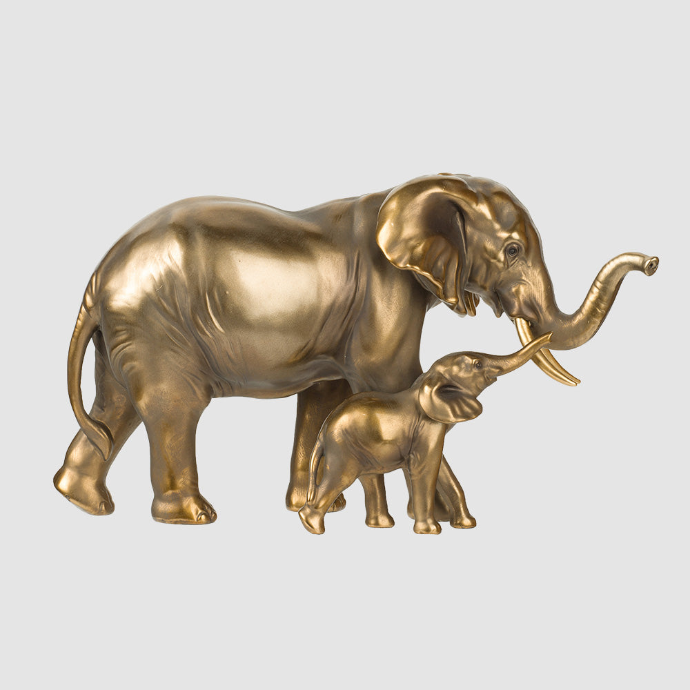 Gold Elephant Decorative Sculpture - Image 1