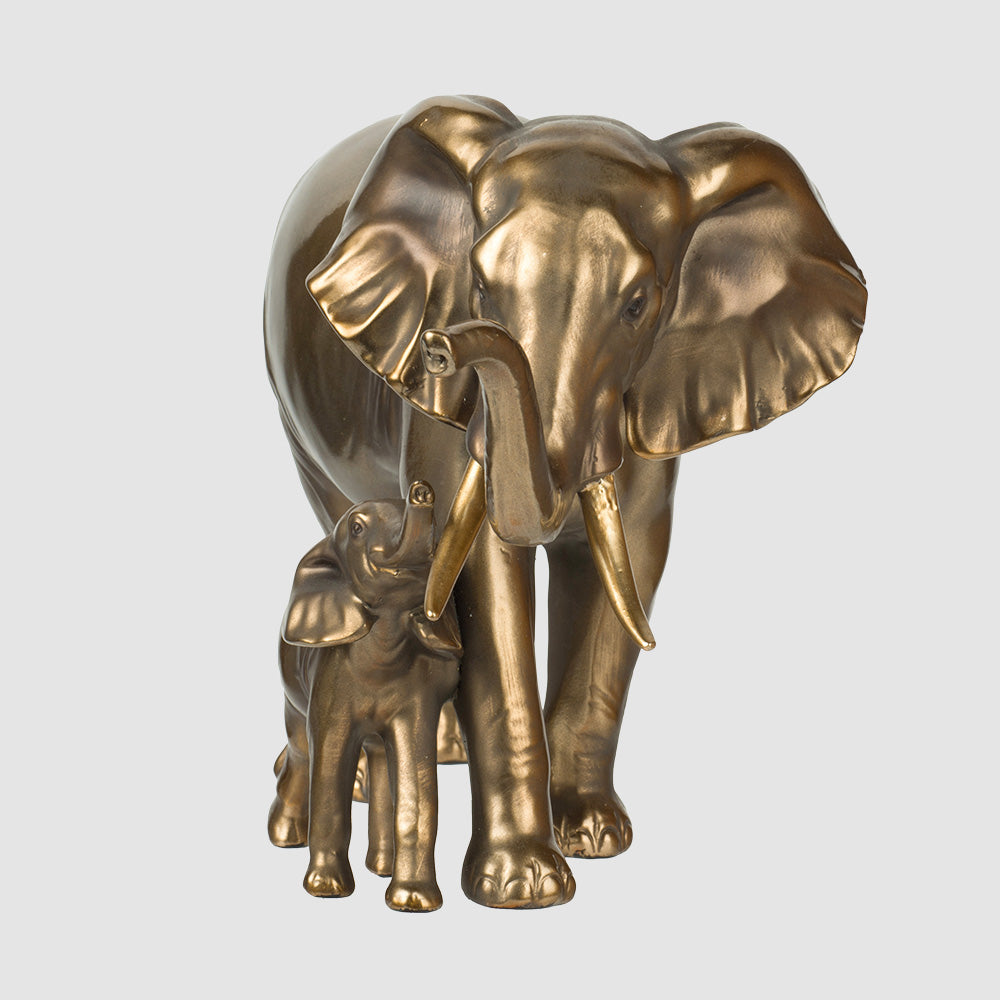 Gold Elephant Decorative Sculpture - Image 2