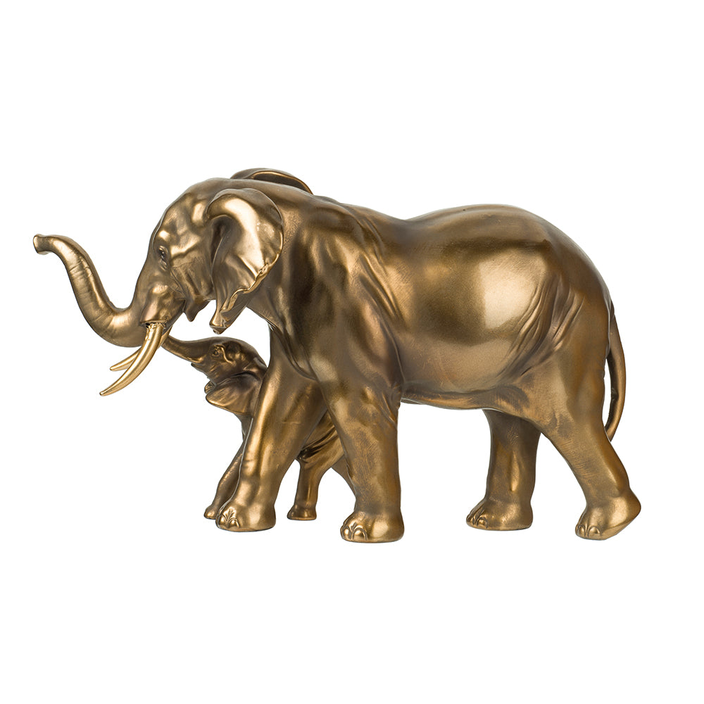 Gold Elephant Decorative Sculpture - Image 3