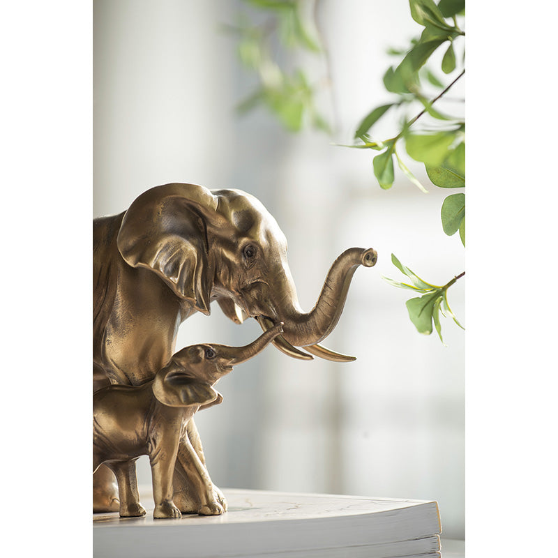 Gold Elephant Decorative Sculpture - Image 7