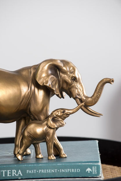 Gold Elephant Decorative Sculpture - Image 9