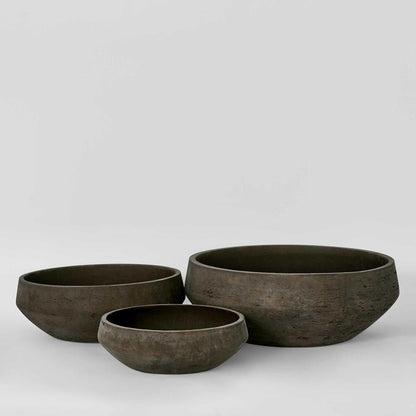 Earth Brown Planter Bowl Set of 3 - Image 1