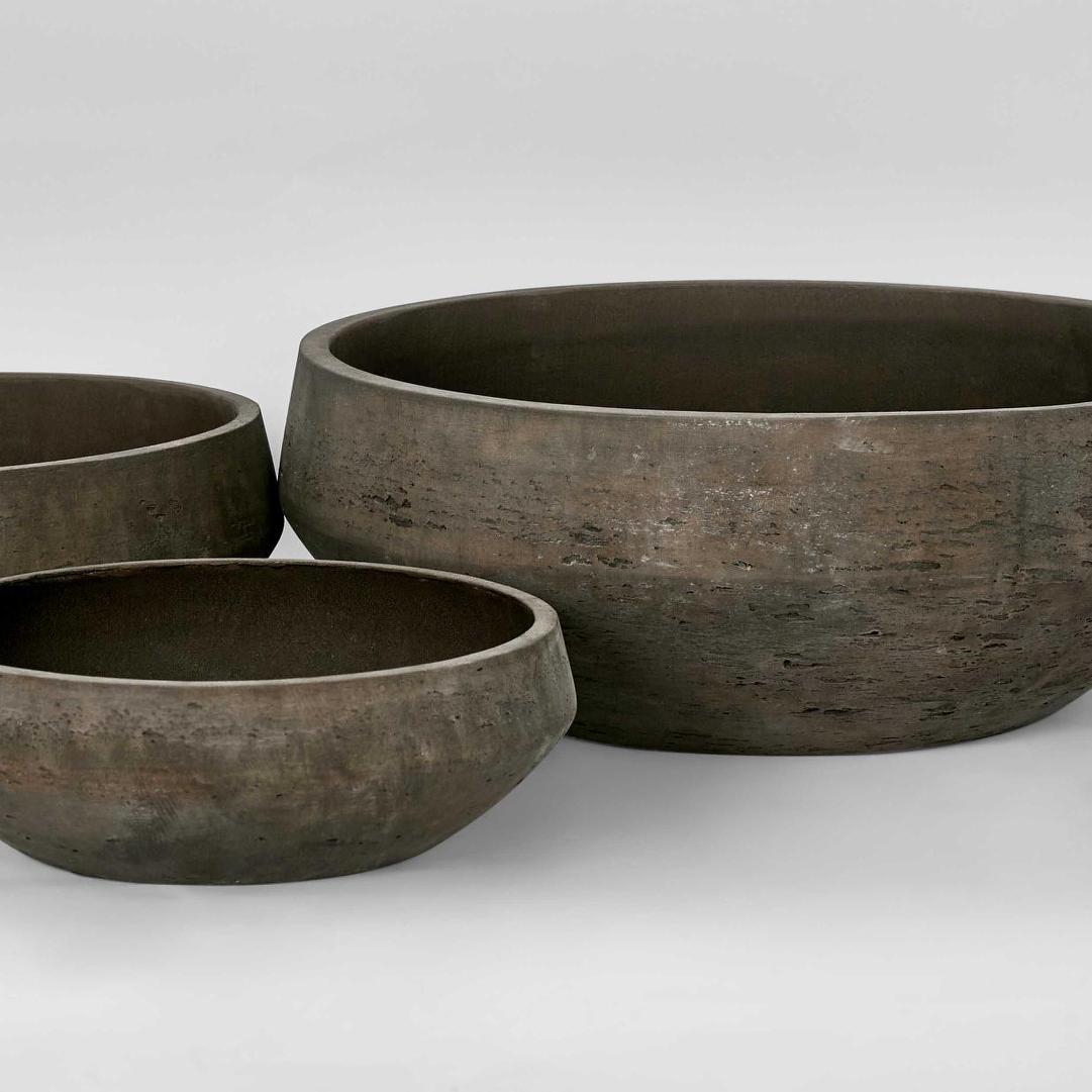 Earth Brown Planter Bowl Set of 3 - Image 2