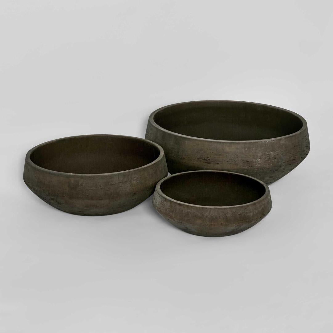 Earth Brown Planter Bowl Set of 3 - Image 3