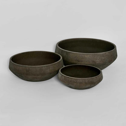 Earth Brown Planter Bowl Set of 3 - Image 3