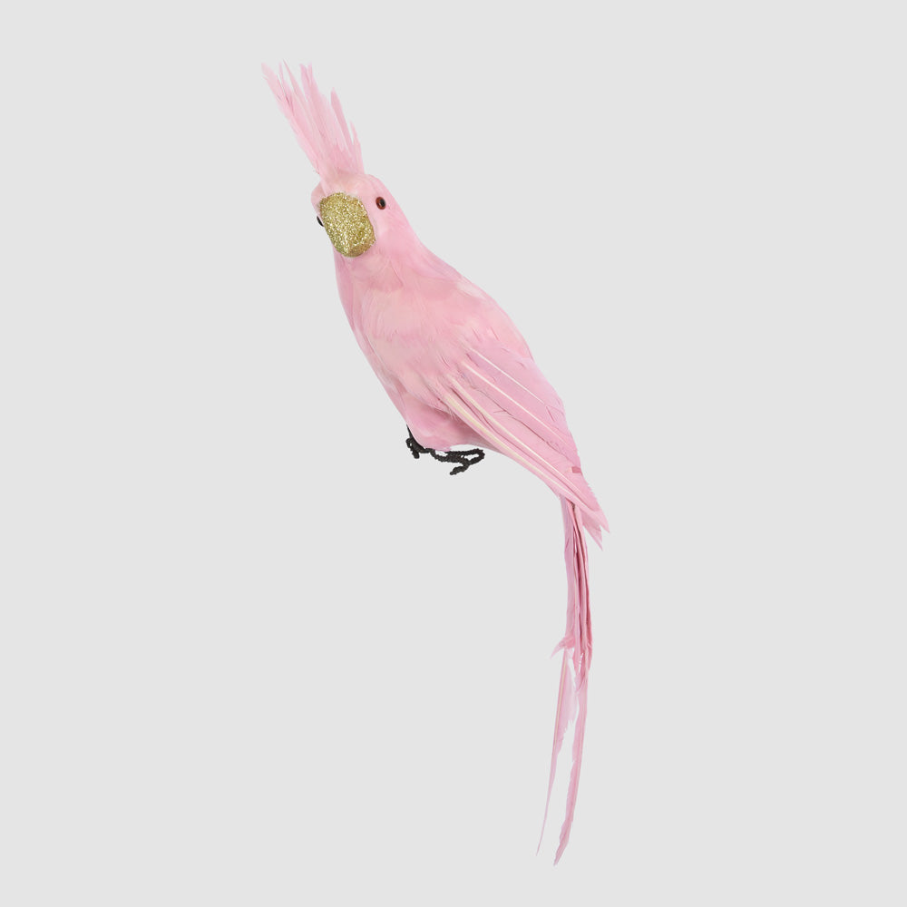 Pink Feather Parrot Decorative Ornament - Image 3