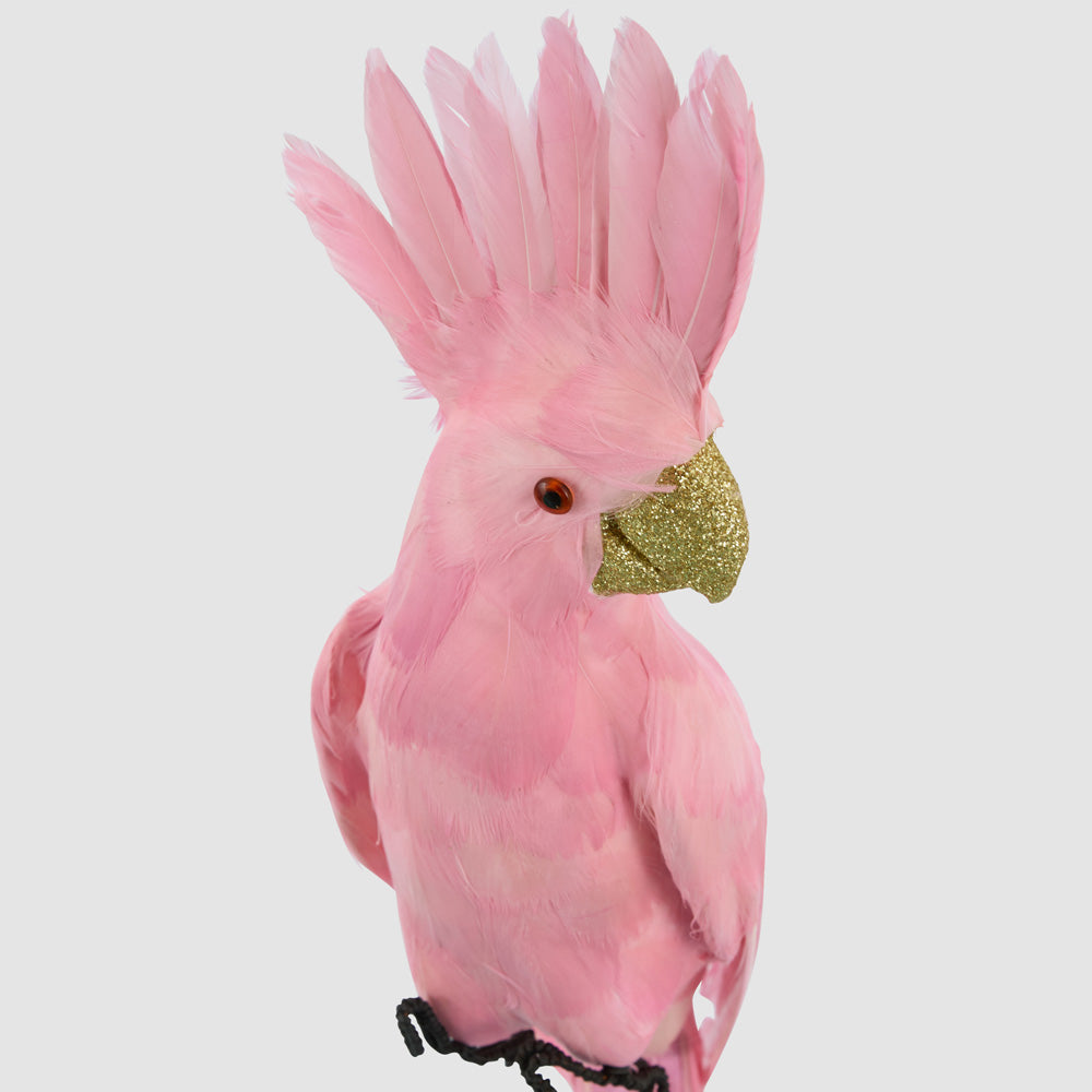 Pink Feather Parrot Decorative Ornament - Image 5