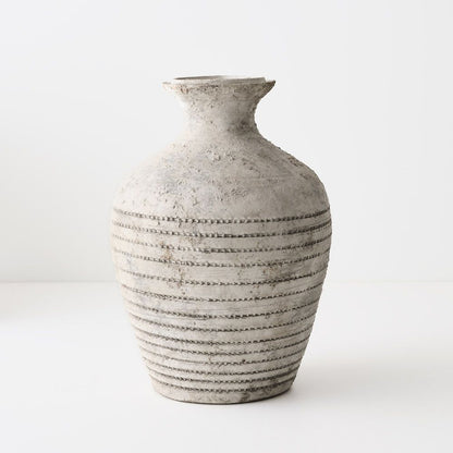 Clove Gray Textured Ceramic Vase - Image 2
